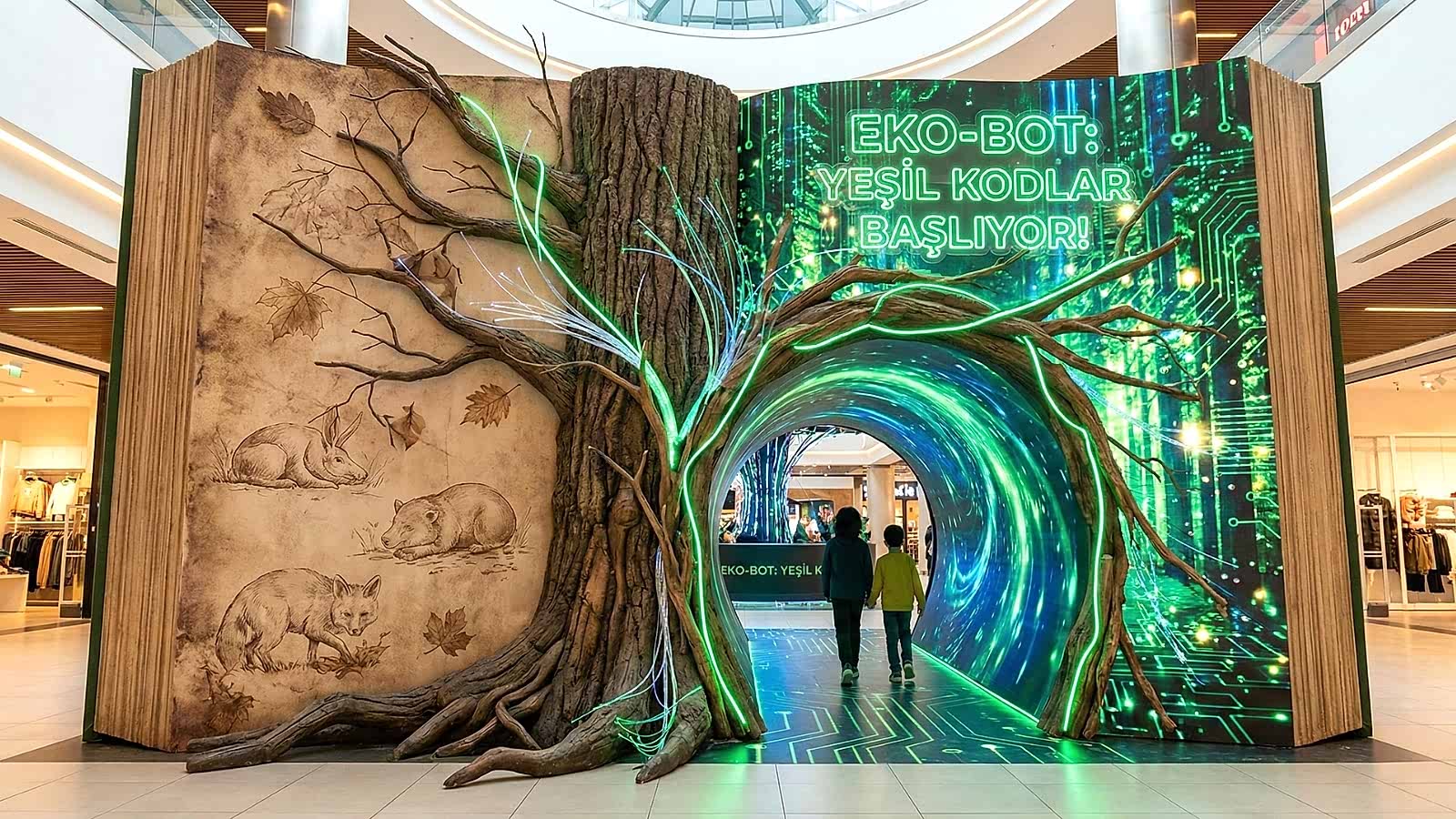 Dimension Portal Giant Book Tunnel